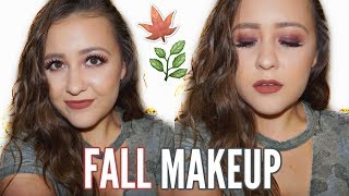 FALL MAKEUP TUTORIAL | Matte Smoky Eyes & Vampy Lips