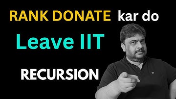 Recursion Made Easy in Series & Permutation Combination| JEE 2026/27 | Toppers Strategy | Anshul Sir