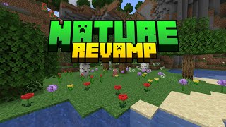 Nature Revamp - 3D Models for Minecraft's Flowers, Fungus, and More! | Vanilla Comparison Trailer