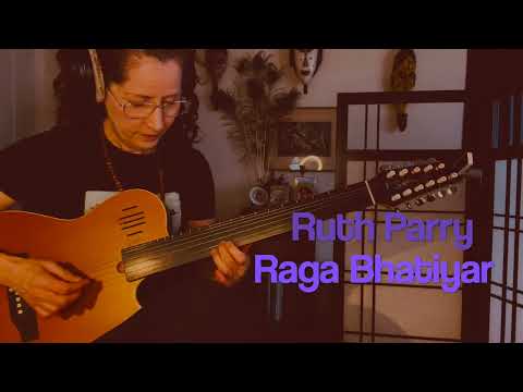 Raga Bhatiyar on a Godin Fretless Guitar