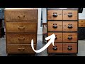 Turning a tired old dresser into an apothecary style cabinet  diy