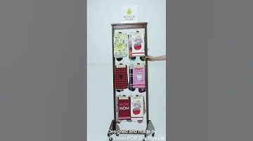 wooden sock display made by Hicon POP Displays, #displaystand #displayrack #displaysolutions