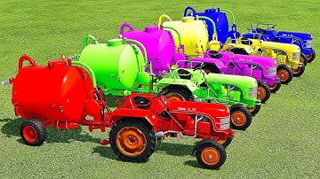 TRANSPORTING & SLURRY SPREADING WITH KRAMER MINI TRACTORS!   Farming Simulator 22