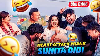 Heart Attack Prank On Sunita Rai Didi 😂She Cried !!Must Watch