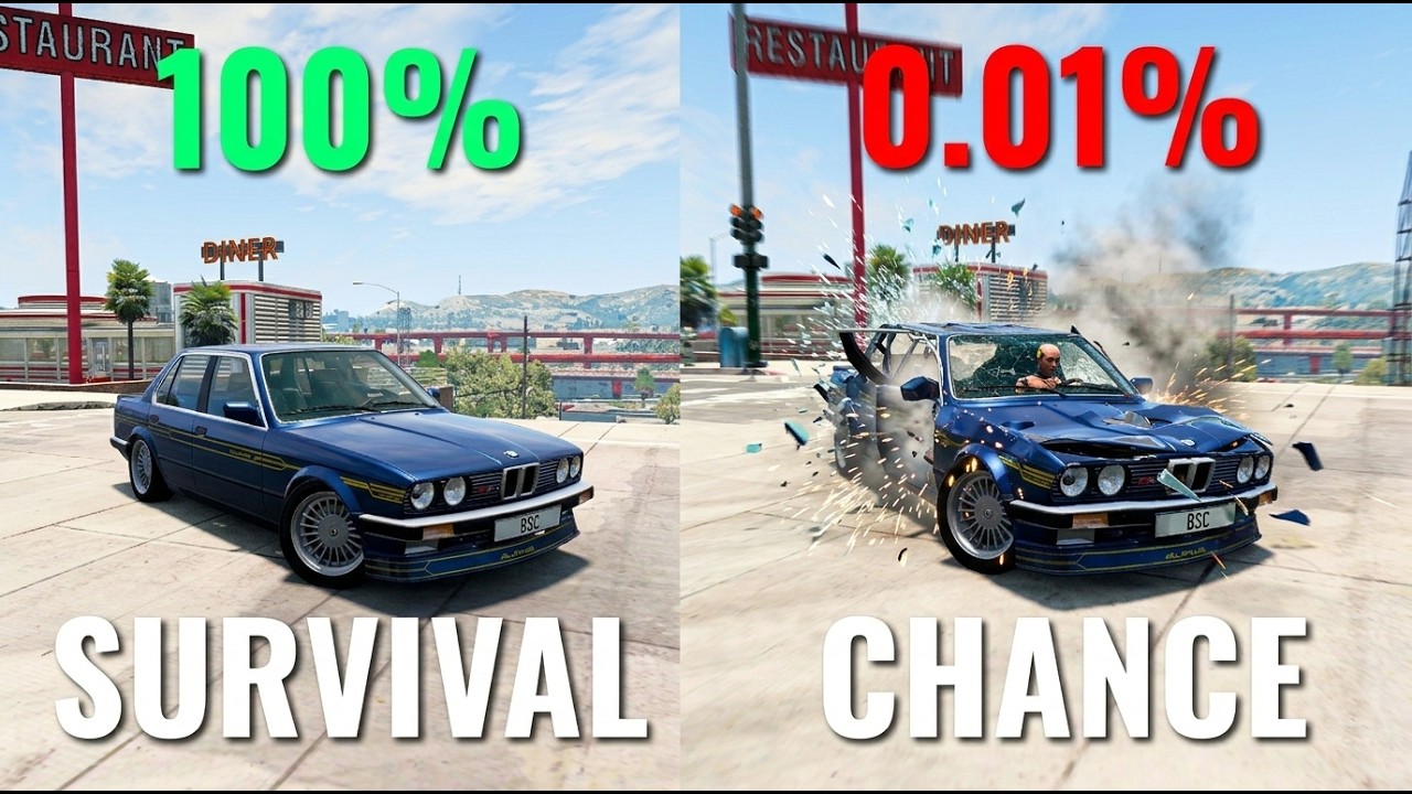 Can Any Car Survive This Crash? | Real Survival Chance Test – BeamNG.drive