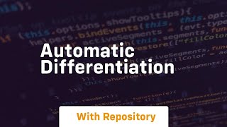 automatic differentiation Profile