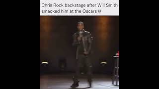 CHRIS ROCK BACK STAGE AFTER THAT SLAP FROM WILL SMITH 😂