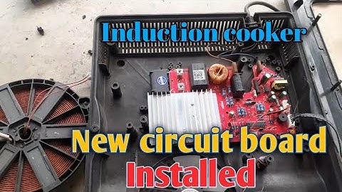 how to installed new circuit board with induction cooker