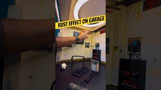 Rust Effect On Miniature Garage