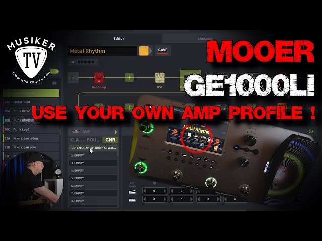 Гітарний процесор ефектів MOOER GE1000Li