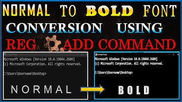 How to make Fonts Bold in Command Prompt using Batch Script ? | CMD Font Tutorial - 3 || Fontweight