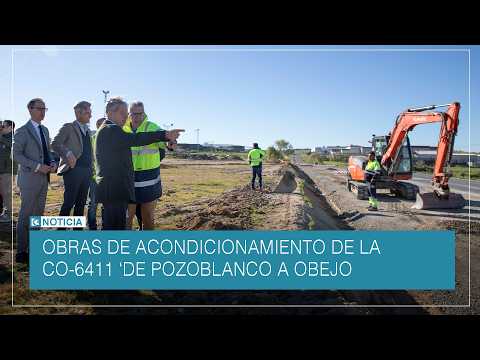 Visita a las obras de acondicionamiento de la CO 6411 ‘De Pozoblanco a Obejo’