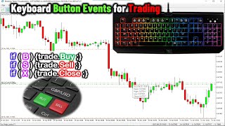 Trade Using Keyboard Button KEY Click Events in MQL5/MT5 [PART 501] Forex Algorithmic Trading