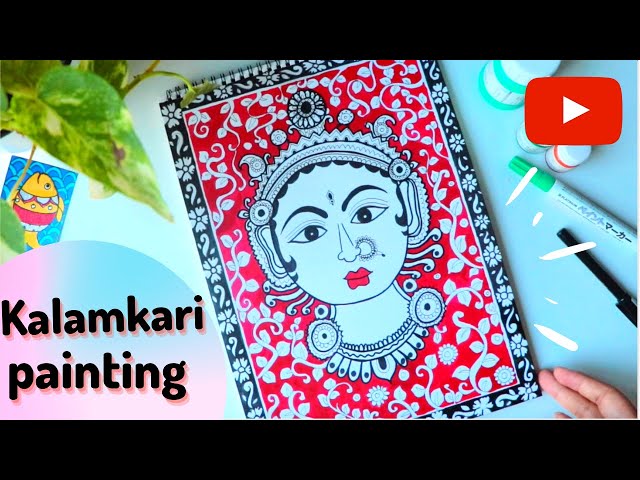 Kalamkari Painting  Kalamkari painting Folk art painting Mandala art  therapy