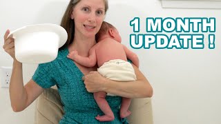 Newborn Elimination Communication + Cloth Diapering with Wool, 1 MONTH UPDATE