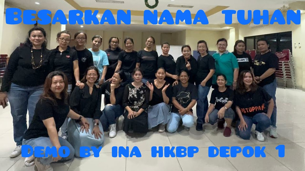 Besarkan Nama Tuhan Linedance. Demo by Ina HKBP Depok 1.