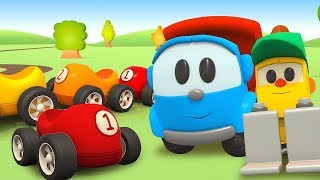 Dessin animé pour enfants. Léo le camion et Lifty. Apprendre les couleurs