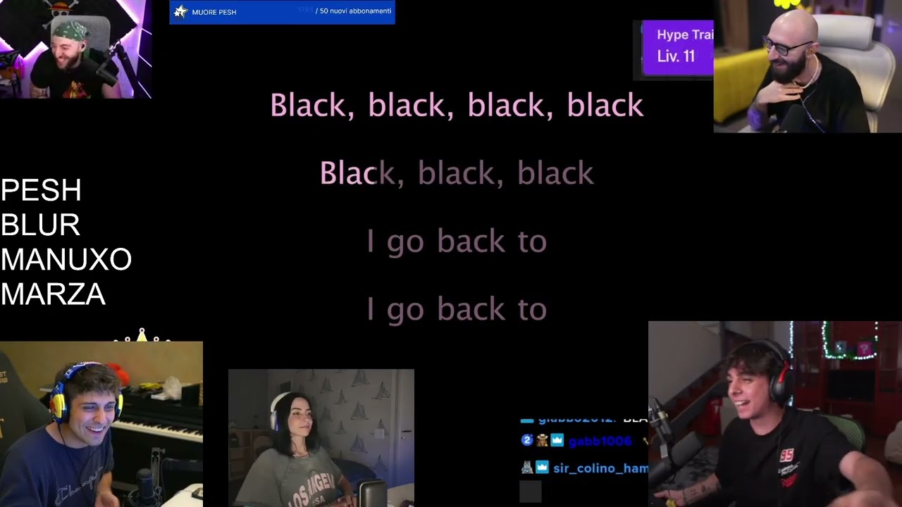 Il RITORNO del GRANDE KARAOKE w Blur Marza Manu Pesh & Kurolily PT 1