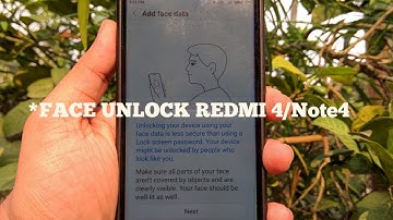 Face Unlock/Face ID feature on REDMI 4 and REDMI NOTE 4 *Quick Tutorial*