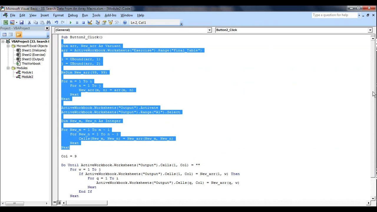 Search Data (VLOOKUP) From An Array using VBA (Macro) | I'm MS Excel ...