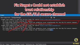 Fix Nuget: Could not establish trust relationship for the SSL/TLS secure channel screenshot 2