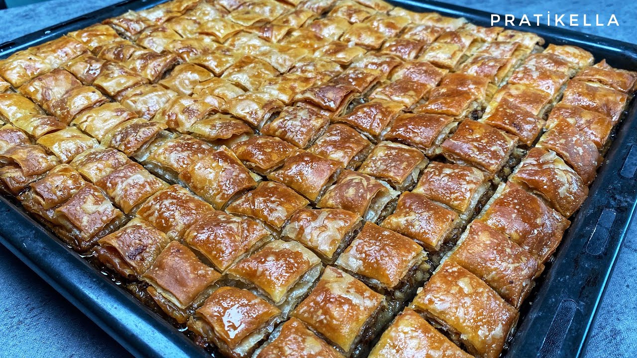 EL AÇMASI CEVİZLİ BAKLAVA❗️YAPIMI KOLAY TAM ÖLÇÜLÜ ENFES BAKLAVA TARİFİ😋