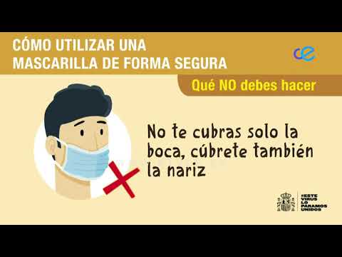 Recomendaciones para el correcto uso de la mascarilla