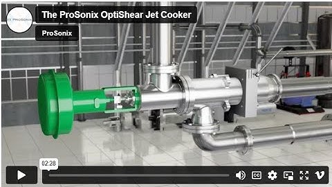 ProSonix OptiShear Starch Jet Cooker