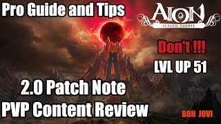 Aion Classic EU 2.0 PVP Content Review (Patch Note) Guide and Pro Tips . Watch it Full