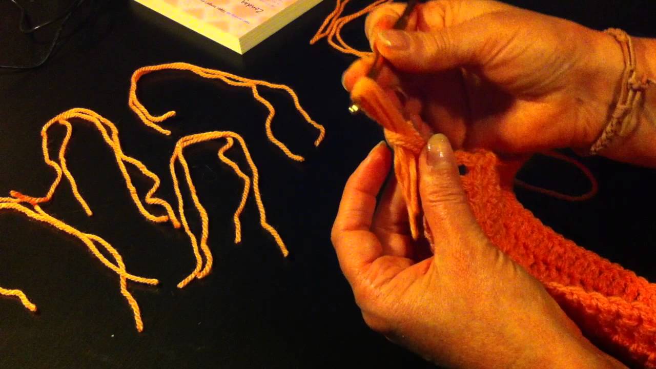 Ganchillo: hacer una bufanda acabado de una bufanda - YouTube