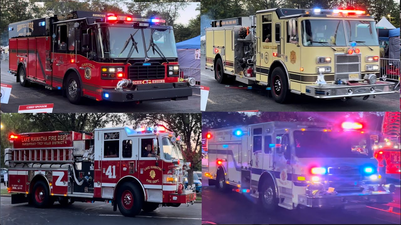 *SCREAMING Q!* Apparatus leaving the Parsippany Quadruple Wetdown on 9/20/25.