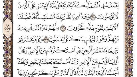 سورة الأنعام الصفحة 144 من القرآن للشيخ ياسر