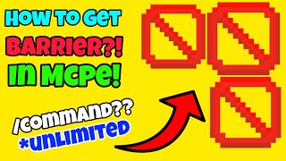 How to Get BARRIER in Minecraft!
