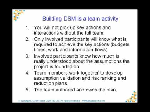 Planning projects with DSM - a team activity