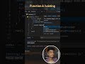 Function and Hoisting in JavaScript #codeshuru #javascript #programming