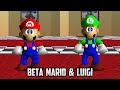 ⭐ Super Mario 64 PC Port - Beta Mario &amp; Luigi