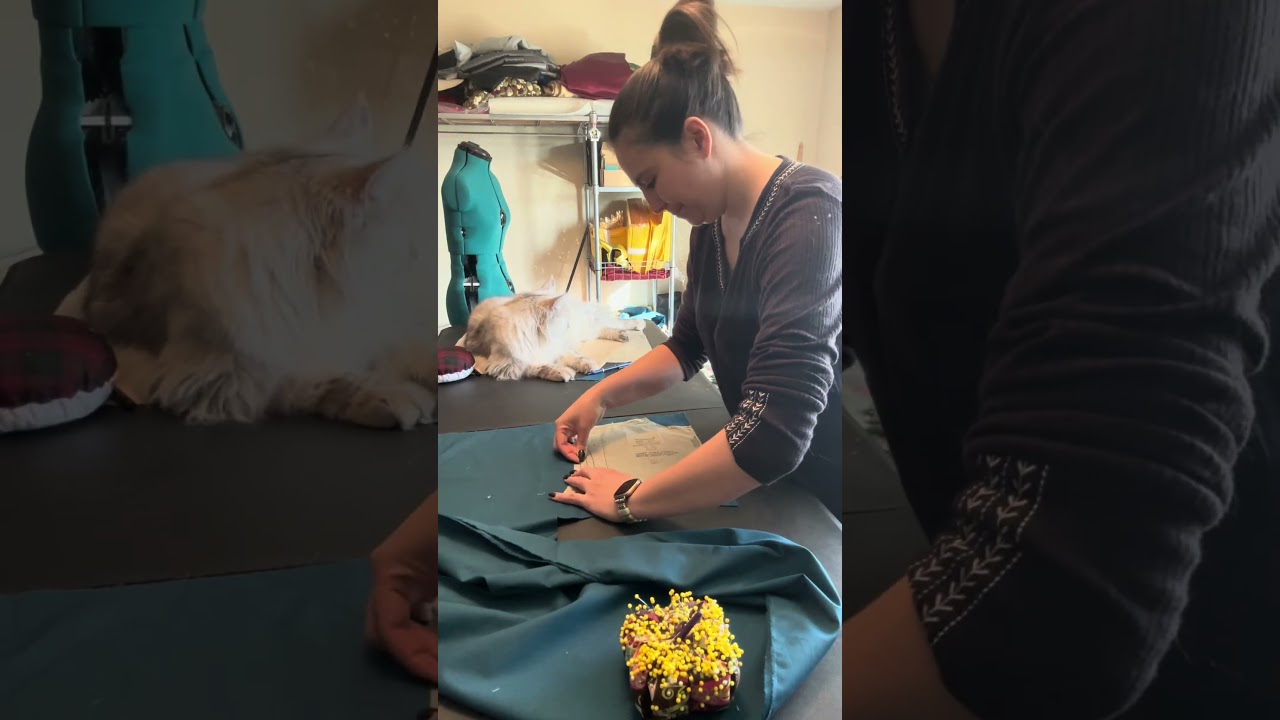 Pattern pieces cut now to the sewing! 