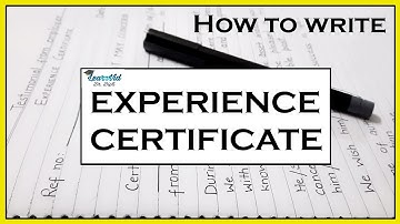 How to write Experience Certificate || Handwritten || LearnVid Dr. Dipti