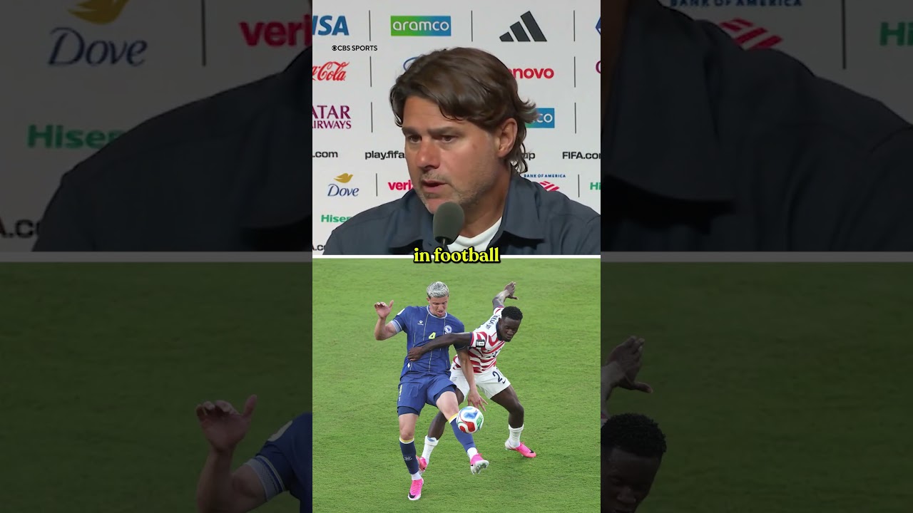 USMNT Manager Mauricio Pochettino weighed in on Folarin Balogun's red card #worldcup