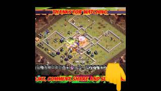 ATTACK TH 14 dengan kombinasi YETI BOWLER, Wall BREAKER SUPER TROPS COC short video