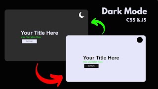 Minimal DARK And Light MODE Theme Design Using toggle JavaScript HTML, CSS screenshot 4