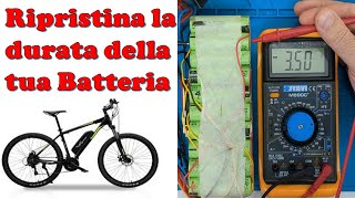 Restore the life and capacity of your 36v E-bike battery with these balancing techniques
