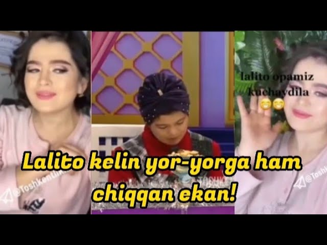 Lalito kelin shustriy chiqdiku yor-yor ga chiqqan ekan!😁