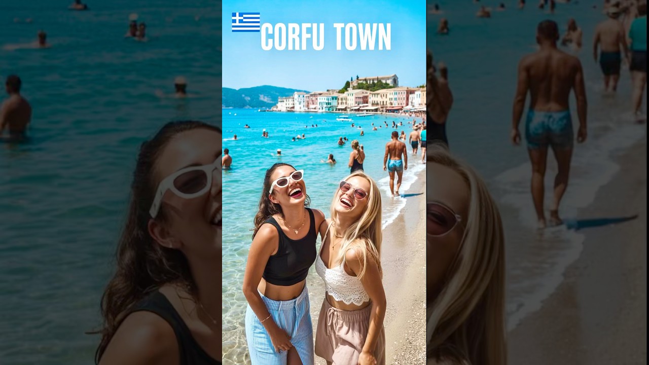 CHARMING CORFU old Town, GREECE 🩵🇬🇷 