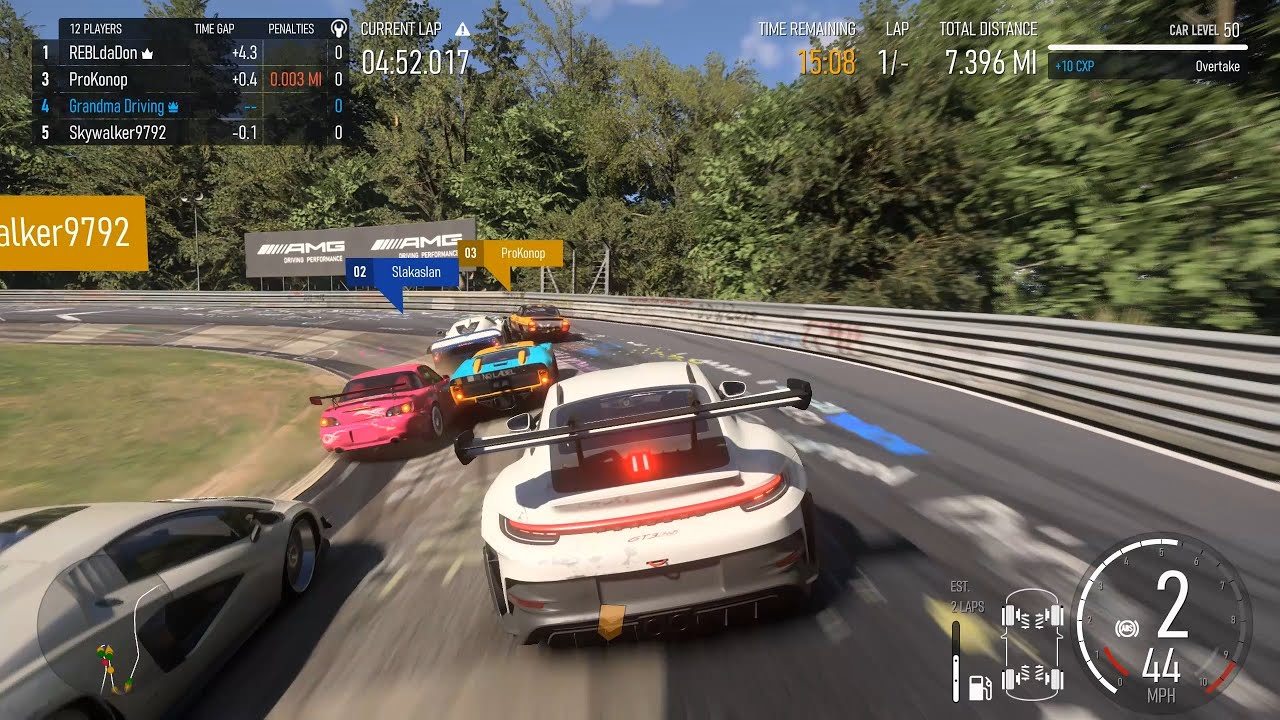 2023 Porsche 911 GT3 RS Maneuvering Through the Nürburgring Chaos (Forza Motorsport)