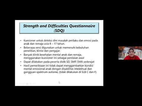 Cara Melakukan Skrining Kesehatan Jiwa Menggunakan Instrumen SDQ & Tatalaksana GME pada Remaja