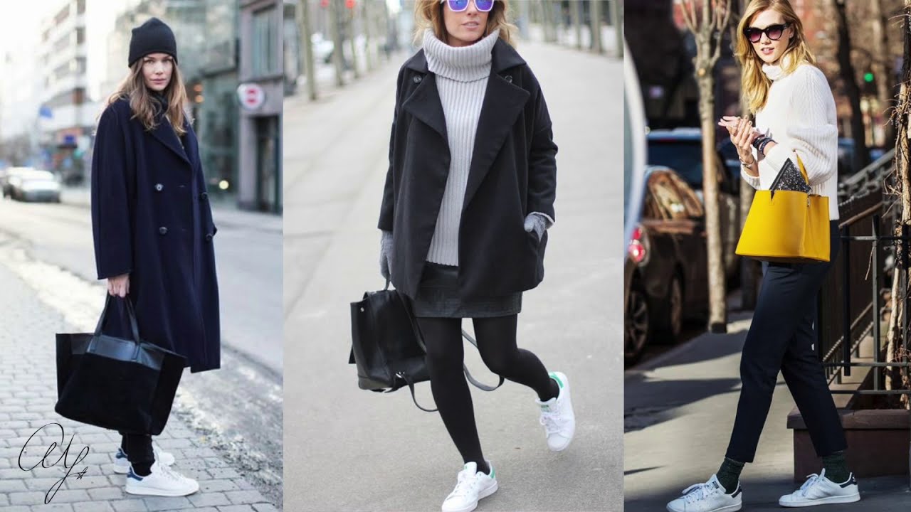 Кроссовки С Колготками И Платьем Как Носить фото 4