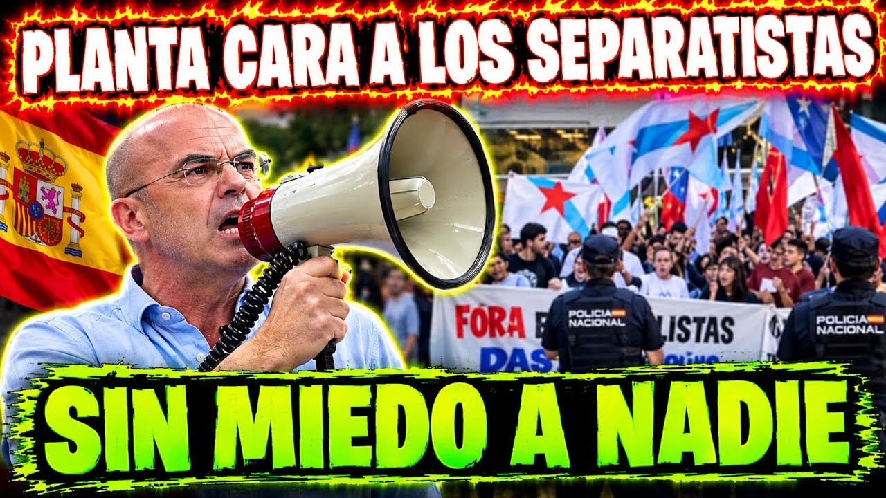 🚨Buxadé se planta en la calle con megáfono y destroza💥 el boicot separatista en Santiago