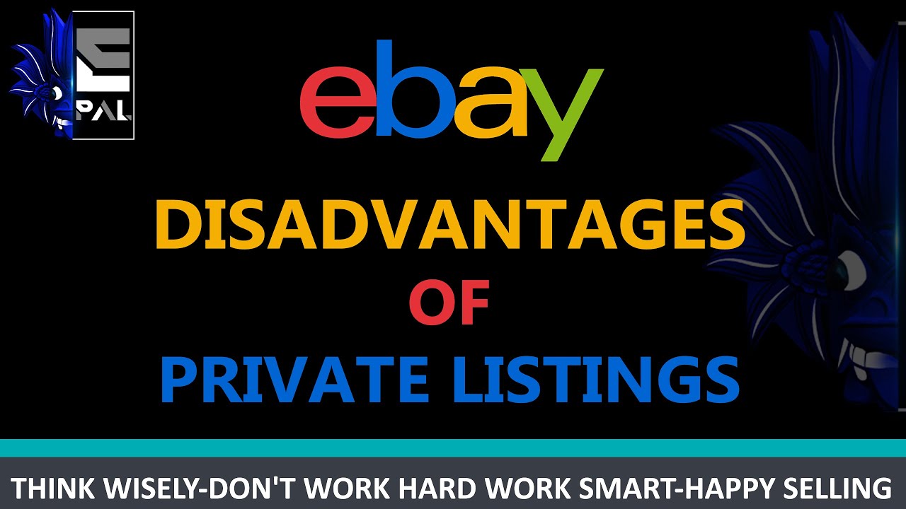 Disadvantages of Private Listings on ebay YouTube