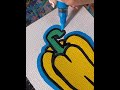 Immersive painting Yellow bell pepper Acrylic marker Drawing Relieve stress Coloring